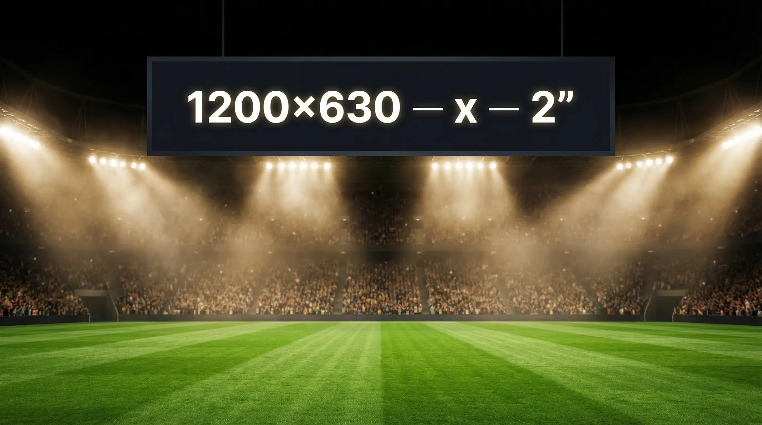 Pantalla de estadio con marcador de fútbol mostrando opciones 1X2 durante un partido